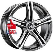OZ 8x19/5x112 ET48 D75 X5B Matt Graphite Diamond Cut
