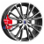 K&K 6x15/4x100 ET50 D60,1 Меандр-оригинал (КС888) Алмаз черный SK
