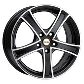 DLW 7x17/5x105 ET42 D56,6 OG-01 Black Matt Polish face
