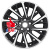 Khomen Wheels 7,5x18/5x112 ET39 D66,6 KHW1804 (Audi A4/A6) Black-FP